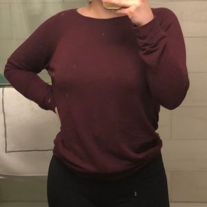 burgundy sweater